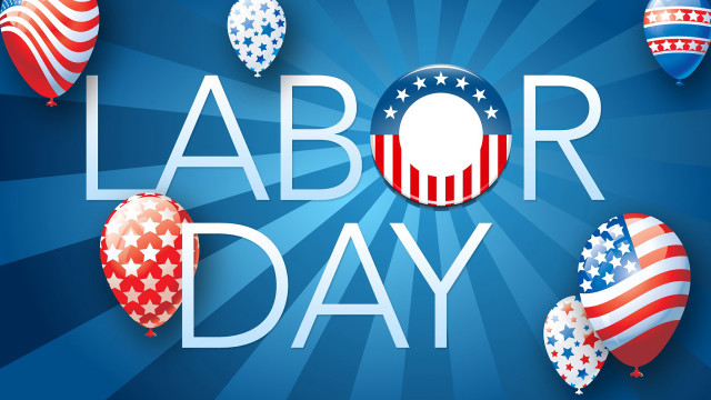 Labor day poster balloons stars free wallpaper for desktop - medium preview image