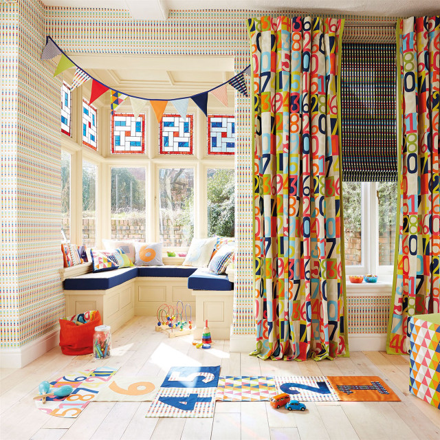 Brightly colored room window seat free wallpaper for tablet - medium preview image