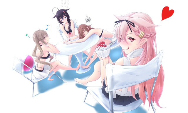 Women bed heart red heart free wallpaper for desktop - medium preview image