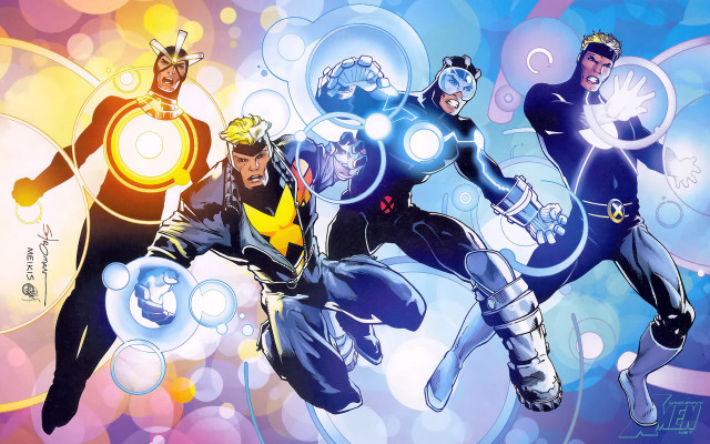 Cartoon people bubbles circles man free wallpaper for desktop - medium preview image