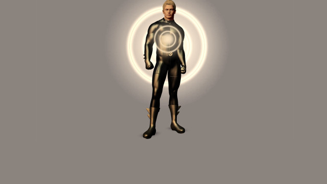 Man suit circle light shining free wallpaper for desktop - medium preview image