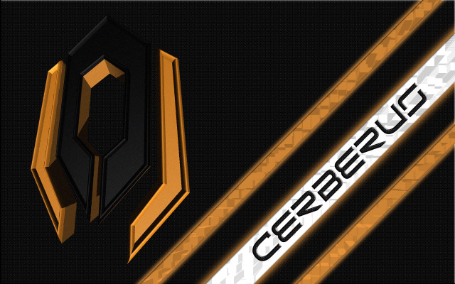 Scissors logo black background yellow free wallpaper for desktop - medium preview image