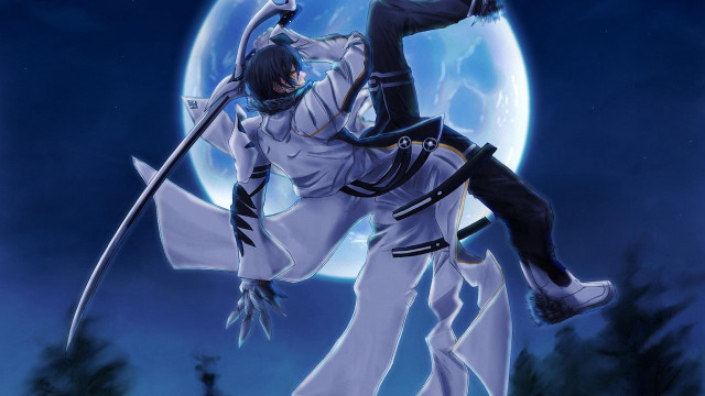 Man white outfit sword full free wallpaper for desktop - medium preview image