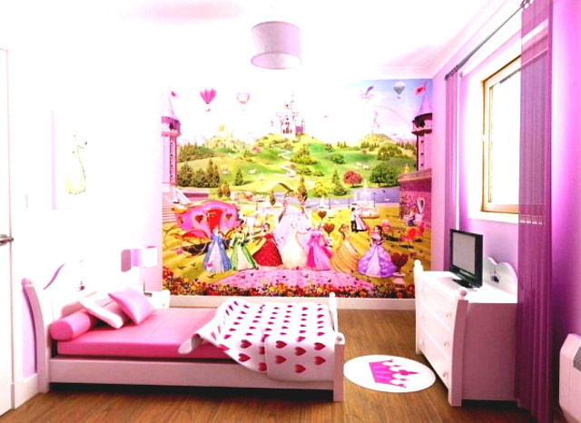 Pink bed painting wall pink free wallpaper for desktop - medium preview image