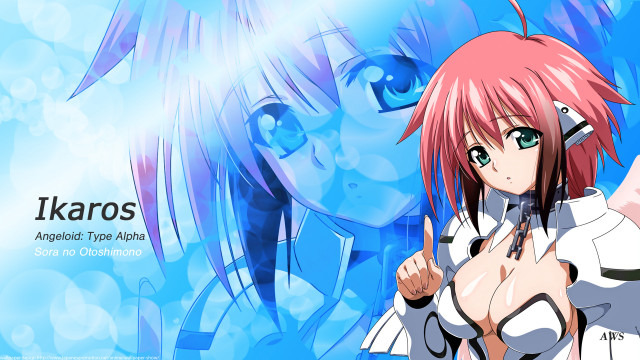 Anime girl pink hair blue #9 free wallpaper for desktop - medium preview image
