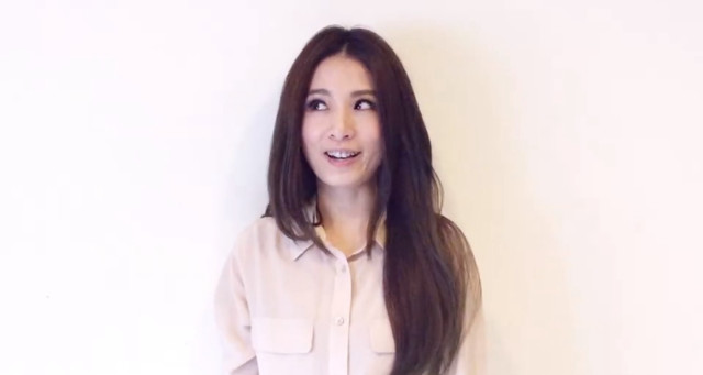 Woman long hair white wall free wallpaper for desktop - medium preview image