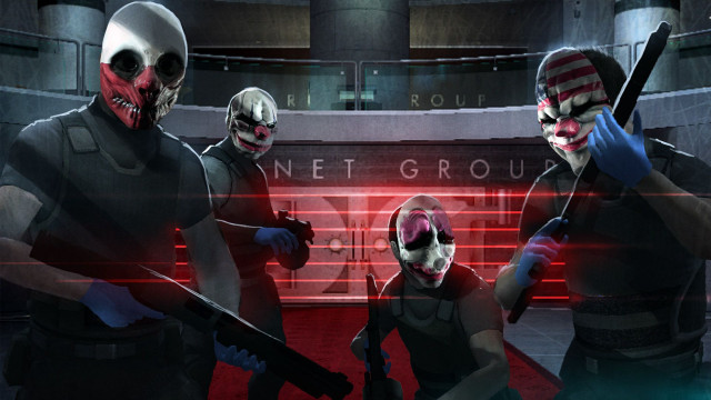 Masked group guns red light free wallpaper for desktop - medium preview image