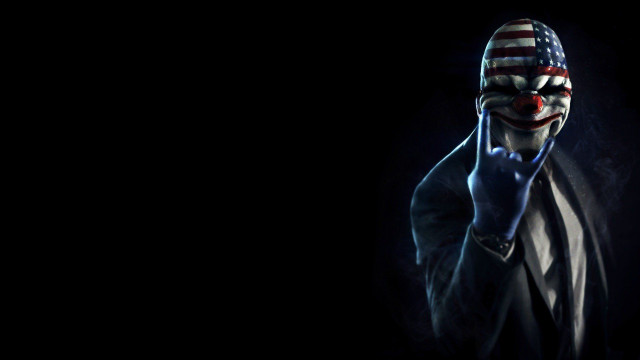 Man suit mask cellphone flag free wallpaper for desktop - medium preview image