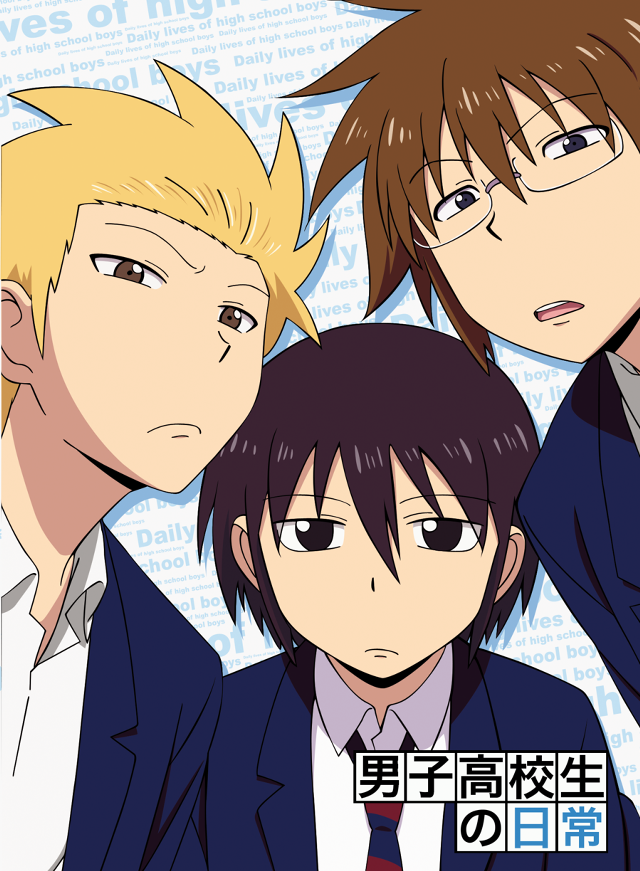Anime group friends poster schooluniform free wallpaper for mobile - medium preview image