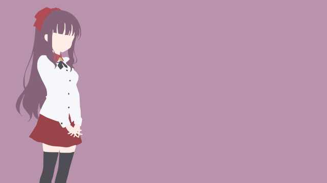 Girl short skirt boots purple free wallpaper for desktop - medium preview image