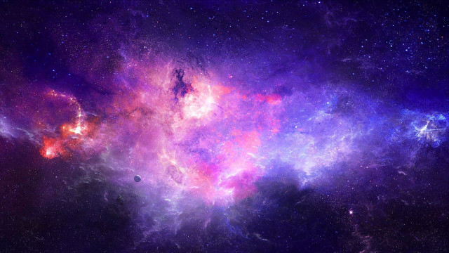 Colorful space stars purple blue #2 free wallpaper for desktop - medium preview image