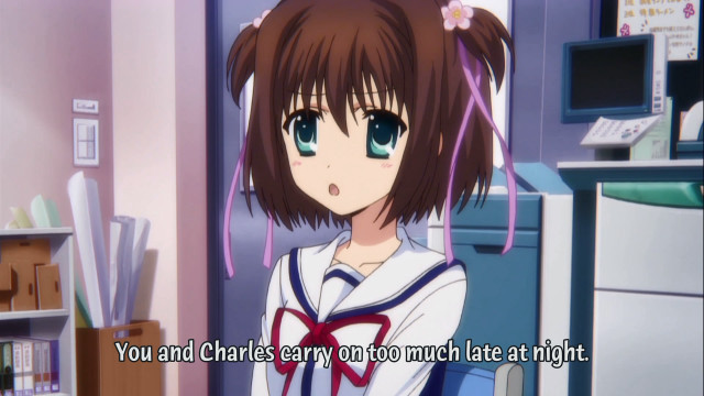 Girl ponytail room desk computer free wallpaper for desktop - medium preview image