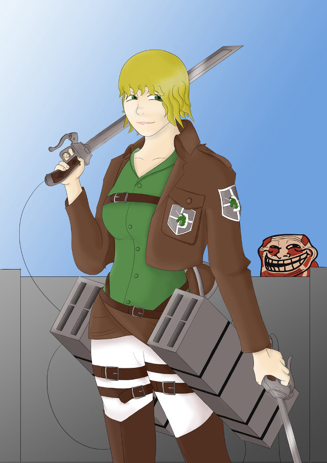 Woman green shirt sword boxes free wallpaper for mobile - medium preview image