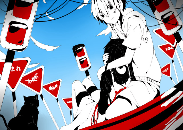 Person boat cat signs sitting #2 free wallpaper for desktop - medium preview image