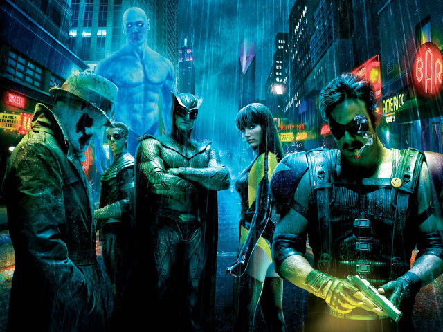 City night rain neon lights free wallpaper for desktop - medium preview image