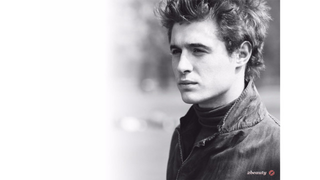 Man jacket serious look camera free wallpaper for desktop - medium preview image