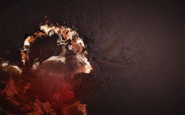 Horse dark redlight black background free wallpaper for desktop - medium preview image