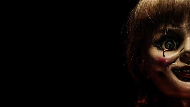 Creepy doll red hair dark free wallpaper for desktop - medium preview image