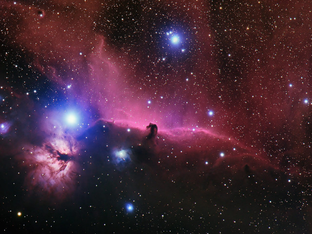 Large star cluster horse head #2 free wallpaper for desktop - medium preview image