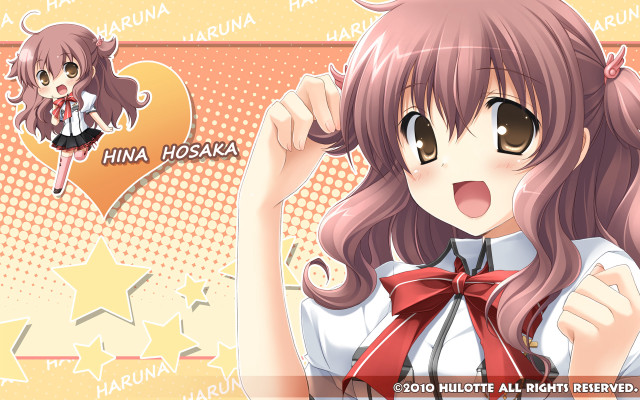 Girl long hair bow around #2 free wallpaper for desktop - medium preview image