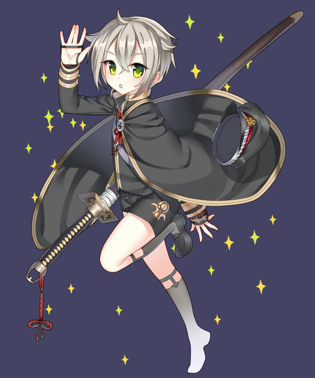 Cartoon character sword shield stars free wallpaper for mobile - medium preview image