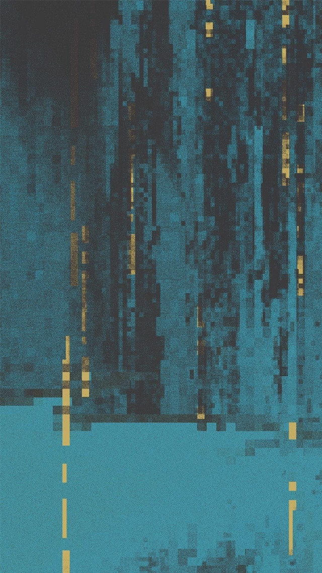 Blue yellow abstract painting black free wallpaper for mobile - medium preview image