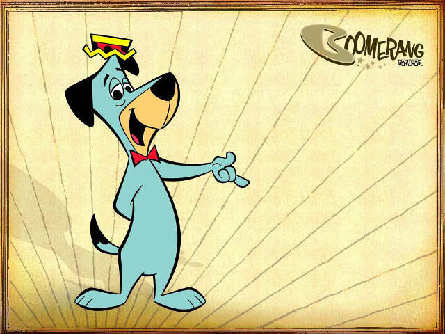 Cartoon dog crown frisbee happy free wallpaper for desktop - medium preview image