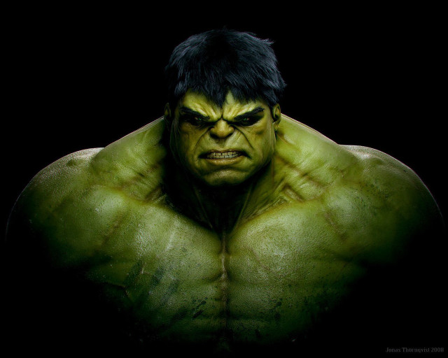 Hulk looking camera eyes open #2 free wallpaper for desktop - medium preview image
