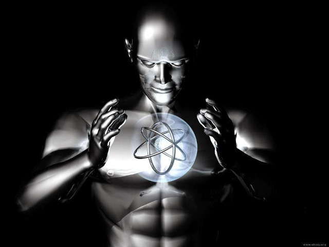 Man holding glowing object dark free wallpaper for desktop - medium preview image