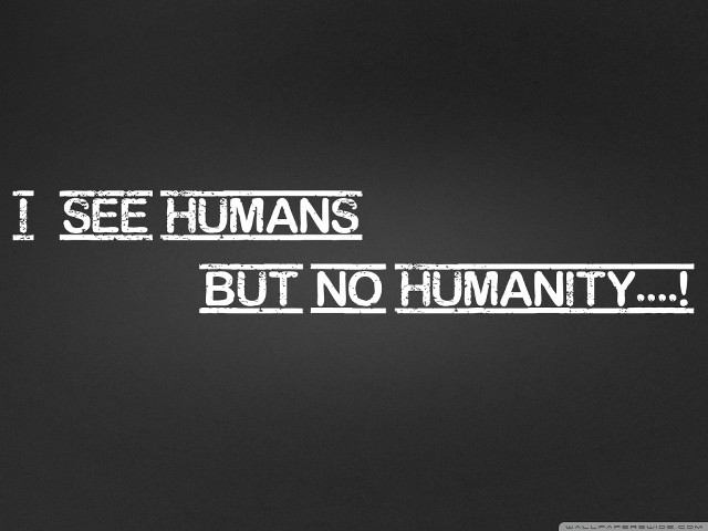 Black white photo quote humans free wallpaper for desktop - medium preview image
