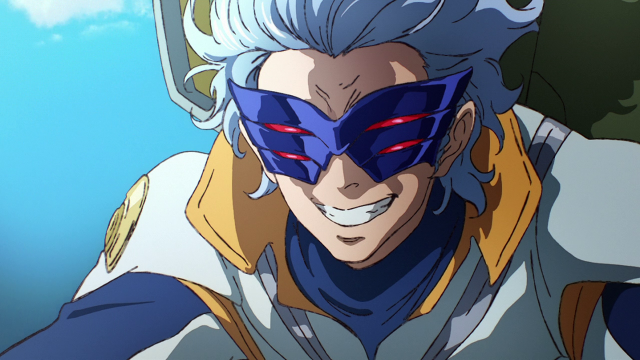 Man mask yellow jacket blue free wallpaper for desktop - medium preview image