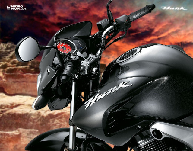 Black motorcycle mountain range red free wallpaper for desktop - medium preview image