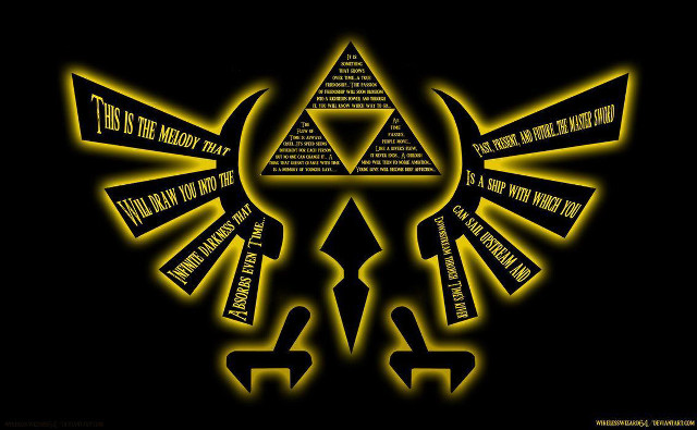 Yellow black poster triangle words free wallpaper for desktop - medium preview image