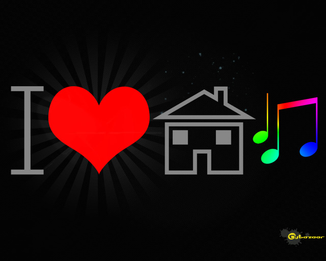 Heart music notes house i free wallpaper for desktop - medium preview image