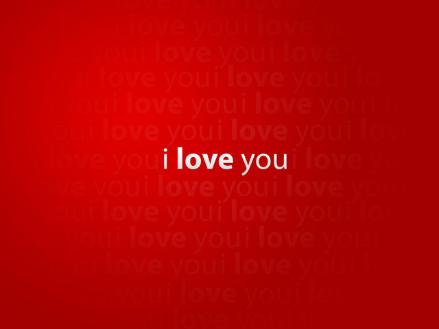 Red background i love you free wallpaper for desktop - medium preview image