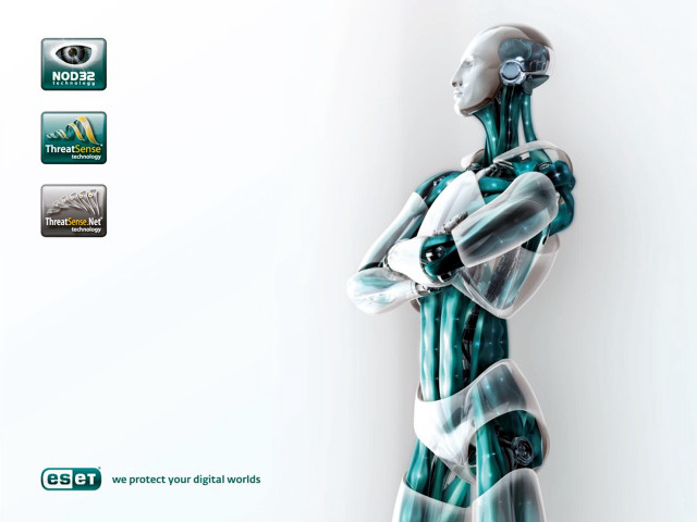 Robot standing white wall green free wallpaper for desktop - medium preview image