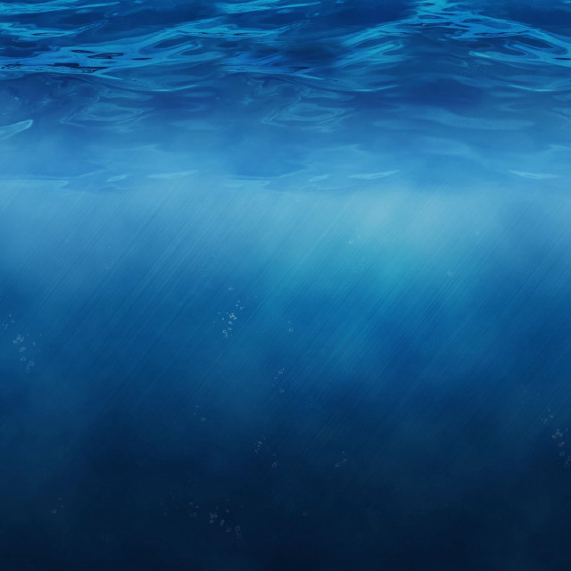 Blue ocean water fish swimming free wallpaper for tablet - medium preview image