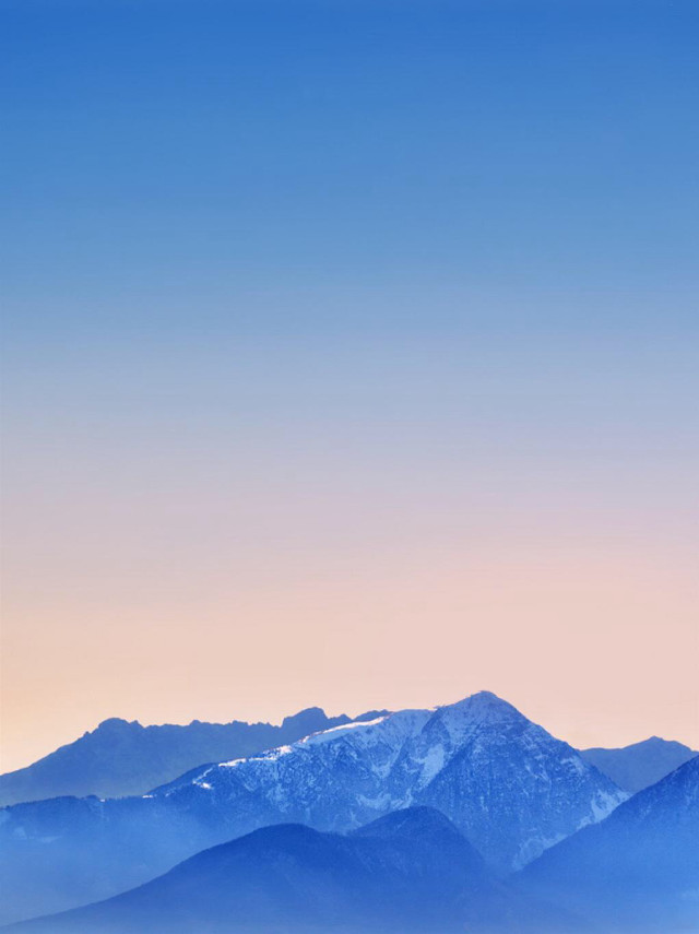 Mountain range snow capped pink #2 free wallpaper for mobile - medium preview image