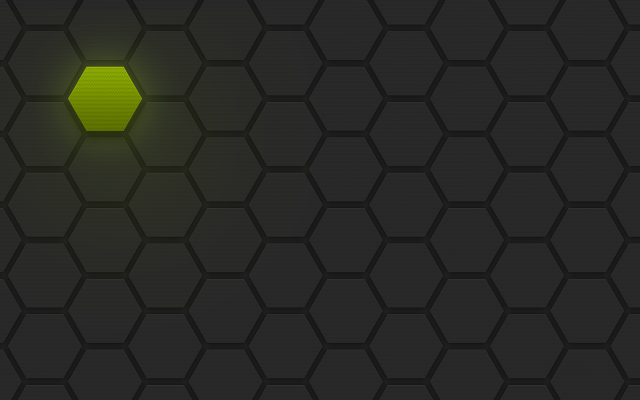Dark background green hexagonal pattern free wallpaper for desktop - medium preview image