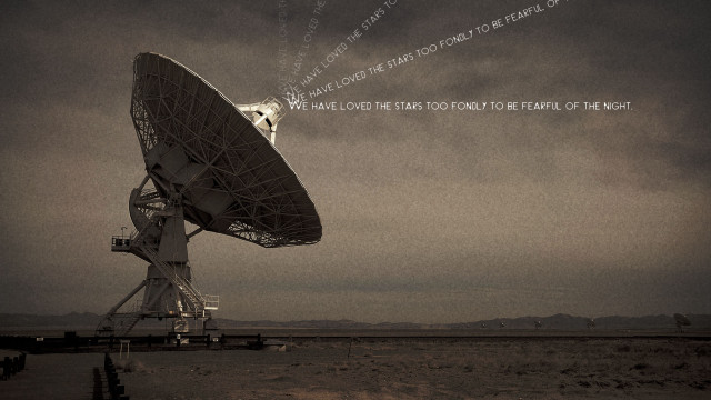 Satellite dish message sky desert free wallpaper for desktop - medium preview image