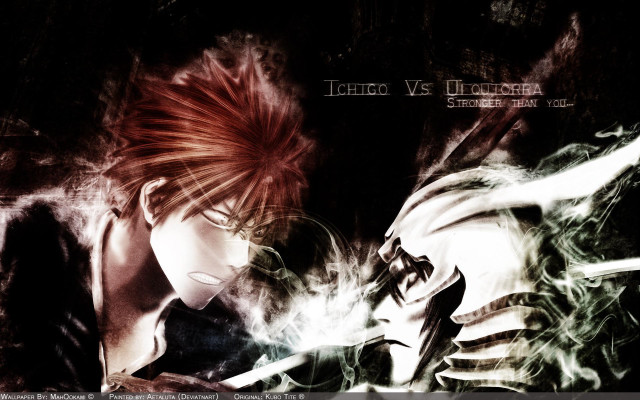 Redhair woman blackshirt knife cigarette free wallpaper for desktop - medium preview image