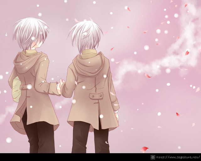 Two people pink sky snow free wallpaper for desktop - medium preview image