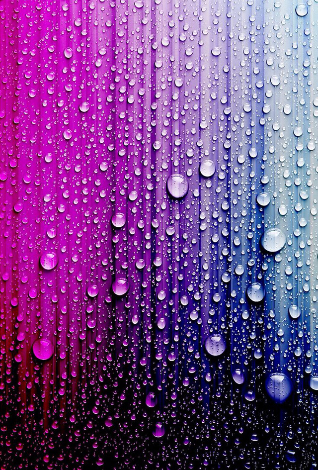 Rainbow background raindrops black blue free wallpaper for mobile - medium preview image