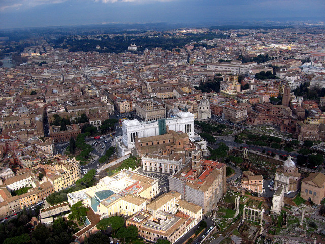 City trees buildings center nature free wallpaper for desktop - medium preview image