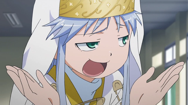 Woman blue hair crown white free wallpaper for desktop - medium preview image