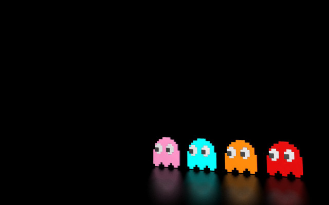 Pacman group beeple 2d sprites free wallpaper for desktop - medium preview image