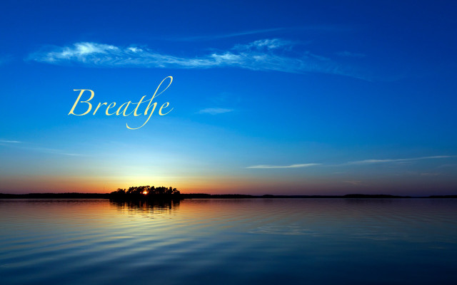 Sunset breathe lake tranquil boat free wallpaper for desktop - medium preview image