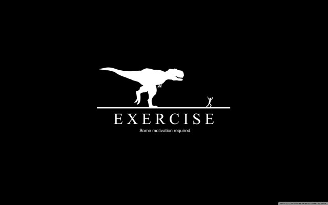 Dinosaur man dark exercise words free wallpaper for desktop - medium preview image
