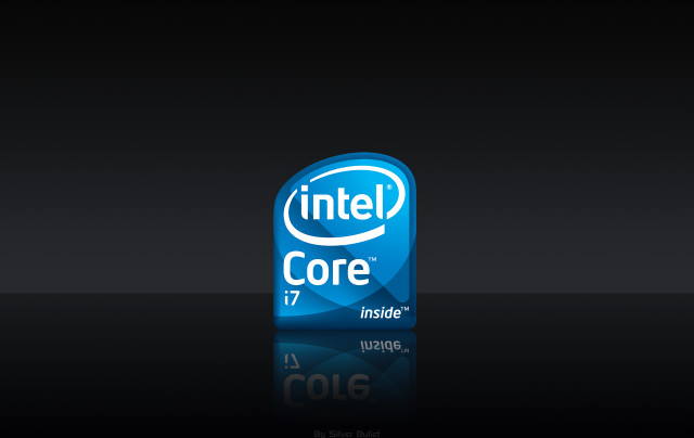 Intel core logo black background #3 free wallpaper for desktop - medium preview image