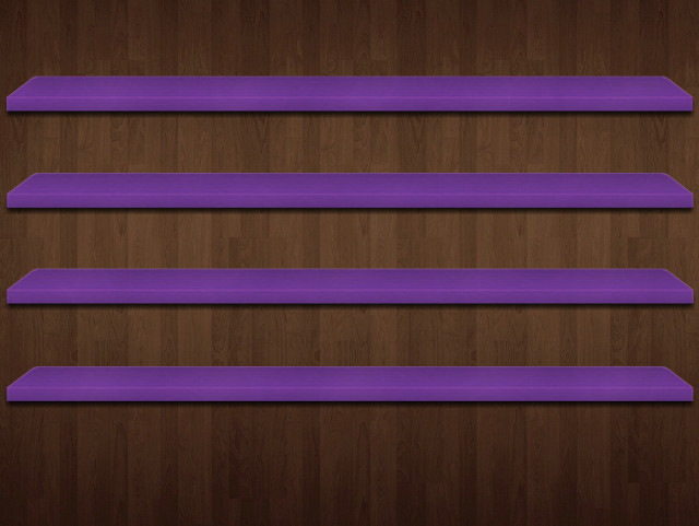 Purple shelf wooden floor wall free wallpaper for desktop - medium preview image